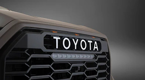 Toyota White Heritage Grill Letter Overlay | 2024+ Toyota Tacoma Toyota White Heritage Grill Letter Overlay | 2024+ Toyota Tacoma