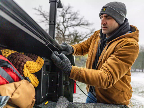 BAK Industries BAKFlip MX4 TS Hard Folding Tonneau Cover w/ T-Slot Rails | 2022-2026 Toyota Tundra