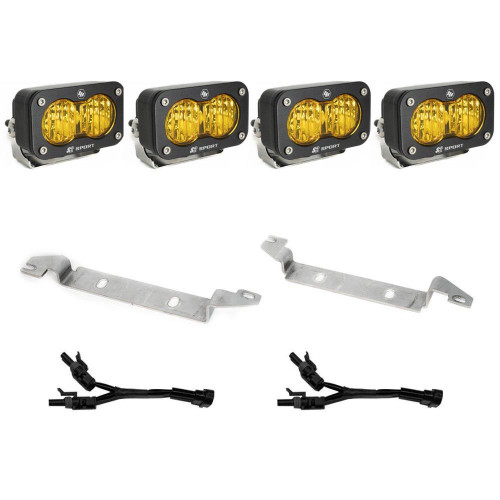 Baja Designs S2 Amber Sport LED Fog Lights | 2022-2026 Toyota Tundra