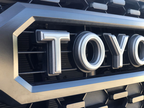 Tufskinz Grille Letter Overlays (Multiple Color Options) | 2024-2026 Toyota Tacoma