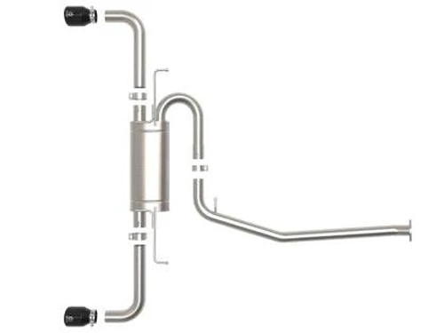 aFe Power Takeda Cat Back Exhaust w/Black Tips | 2019+ Toyota RAV4 (49-36053-B)