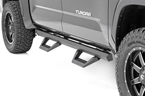 Rough Country SRX2 Adjustable Aluminum Side Steps | 2022-2025 Toyota Tundra Rough Country SRX2 Adjustable Aluminum Side Steps | 2022-2025 Toyota Tundra