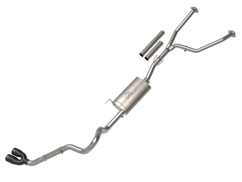 aFe Vulcan Series 2 1/2" to 3" 304 Stainless Steel Cat-Back Exhaust System w/ Black Tip | 2022-2025 Toyota Tundra aFe Vulcan Series 2 1/2" to 3" 304 Stainless Steel Cat-Back Exhaust System w/ Black Tip | 2022-2025 Toyota Tundra