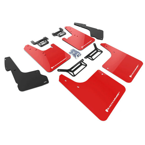 Rally Armor Red UR Mud Flap w/ White Logo | 2012-2023 Toyota 4Runner Rally Armor Red UR Mud Flap w/ White Logo | 2012-2023 Toyota 4Runner