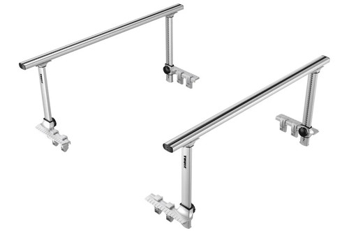 Thule Xsporter Pro Multi-Height Aluminum Truck Rack w/Load Stops & Locks - Silver | Universal