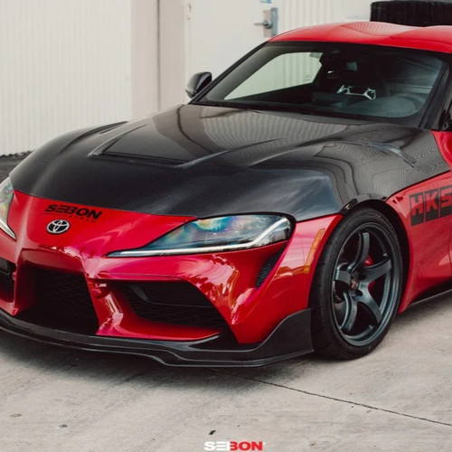 Seibon VS-Style Double Sides Carbon Fiber Hood | 2020+ Toyota Supra GR A90 Seibon VS-Style Double Sides Carbon Fiber Hood | 2020+ Toyota Supra GR A90