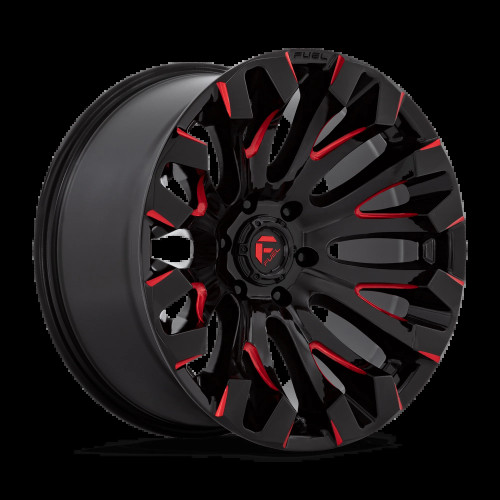 Fuel Quake Wheels Gloss Black Milled Red Tint D829 | 2022-2025 Toyota Tundra (D82920008447) Fuel Quake Wheels Gloss Black Milled Red Tint D829 | 2022-2025 Toyota Tundra (D82920008447)