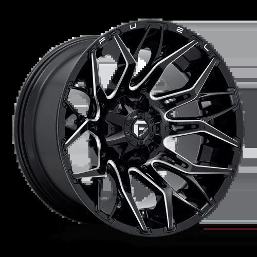 Fuel Twitch Gloss Black Milled D769 | 2022-2025 Toyota Tundra (Multiple Size Options)