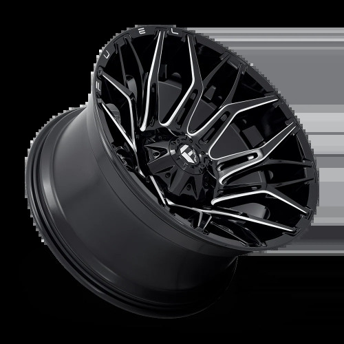 Fuel Twitch Gloss Black Milled D769 | 2023-2016 Toyota Tacoma / 2010+ 4Runner (Multiple Size Options)