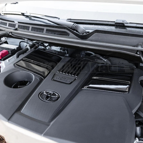 FP Carbon Fiber Engine Cover Inserts | 2022-2025 Toyota Tundra (FPP2022) FP Carbon Fiber Engine Cover Inserts | 2022-2025 Toyota Tundra (FPP2022)