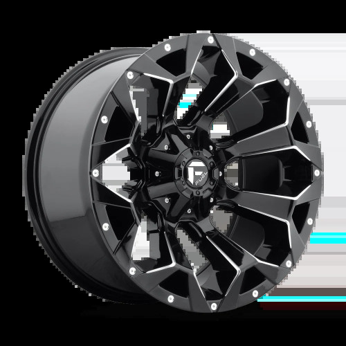 Fuel Assault Wheels Gloss Black Milled D576 |  2023-2016 Toyota Tacoma / 2010+ 4Runner (Multiple Size Options)