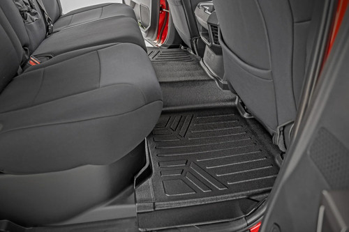 Rough Country Heavy Duty Black Floor Liners | 2022-2026 Toyota Tundra
