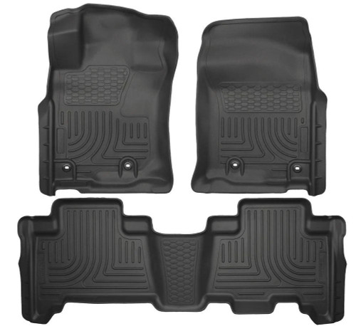 Huskey Weatherbeater Black Front and Rear Floor Liners 2024-2014 Toyota 4Runner (99571)
