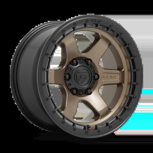 Fuel Block Wheels Matte Bronze w/Black Ring D751 | 2022-2025 Toyota Tundra (Multiple Size Options)