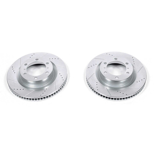 PowerStop Evolution Drilled and Slotted Front Rotors 2024-2014 Toyota 4Runner (JBR1395XPR) PowerStop Evolution Drilled and Slotted Front Rotors 2024-2014 Toyota 4Runner (JBR1395XPR)