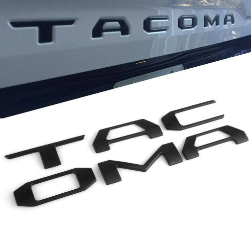 Tacoma 3D Raised Tailgate Letter Inserts - 2023-2016 Toyota Tacoma (trd pro style) Tacoma 3D Raised Tailgate Letter Inserts - 2023-2016 Toyota Tacoma (trd pro style)