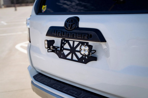 DV8 Offroad License Plate Bracket w/ Pod Light Mounts | 2010-2023 Toyota 4Runner (LPBM-03)