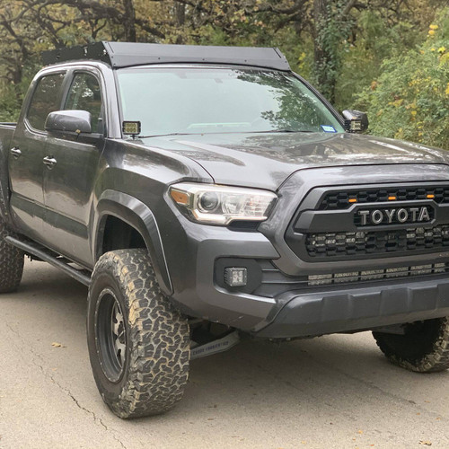 Cali Raised Premium Roof Rack (Adjustable) - 2005+ Toyota Tacoma Double Cab