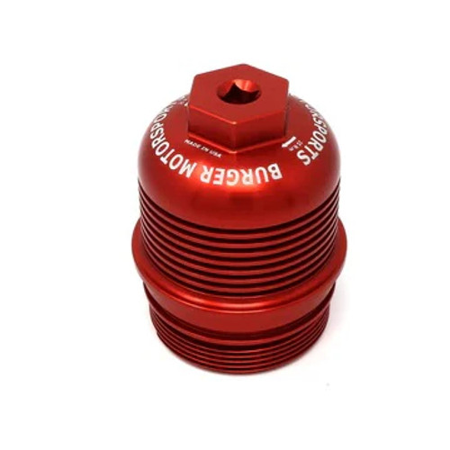 Burger Motorsports Billet Oil Filter Cap - Red | 2020+ Toyota GR Supra Burger Motorsports Billet Oil Filter Cap - Red | 2020+ Toyota GR Supra