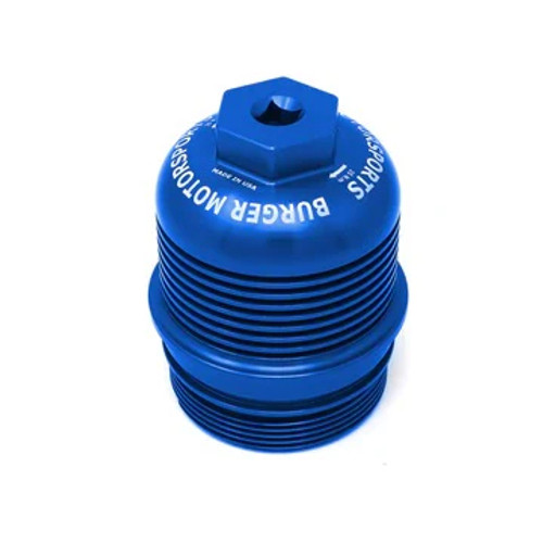 Burger Motorsports Billet Oil Filter Cap - Blue | 2020+ Toyota GR Supra