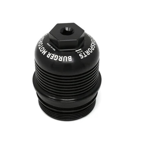 Burger Motorsports Billet Oil Filter Cap - Black | 2020+ Toyota GR Supra