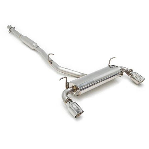 FactionFab Cat Back Exhaust w/4" Dual Polished Tips | 2022+ Toyota GR86 FactionFab Cat Back Exhaust w/4" Dual Polished Tips | 2022+ Toyota GR86