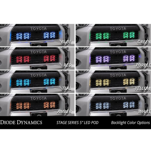 Diode Dynamics SS5 Stealth Grille LED Pod Kit | 2014-2023 Toyota 4Runner