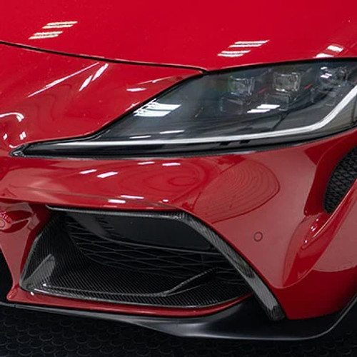 OLM LE Dry Carbon Fiber Front Side Bumper Covers | 2020+ Toyota GR Supra