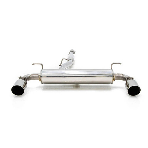 FactionFab Cat Back Exhaust w/4" Dual Polished Tips | 2017-2020 Toyota 86 / 13-17 Scion FR-S