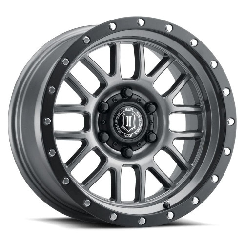 Icon Alloys Alpha Wheel | Titanium - Toyota 2005+ Tacoma/2003+ 4Runner Icon Alloys Alpha Wheel | Titanium - Toyota 2005+ Tacoma/2003+ 4Runner