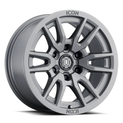 Icon Alloys Vector 6 Wheel | Titanium - Toyota 2005+ Tacoma/2003+ 4Runner Icon Alloys Vector 6 Wheel | Titanium - Toyota 2005+ Tacoma/2003+ 4Runner
