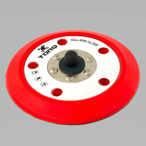 Chemical Guys TORQ R5 Dual-Action Red Backing Plate w/Hyper Flex Technology - 3in