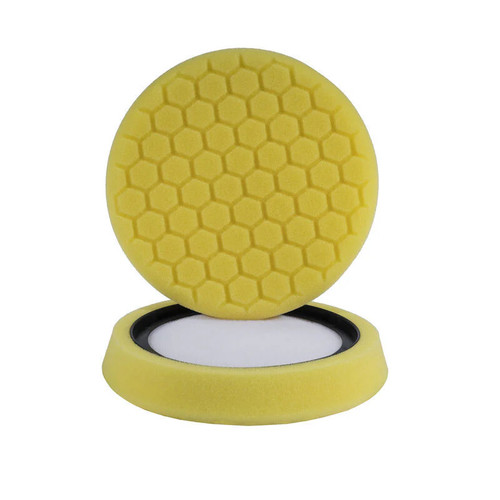 Chemical Guys Hex-Logic Self-Centered Heavy Cutting Pad - Yellow - 7.5in Chemical Guys Hex-Logic Self-Centered Heavy Cutting Pad - Yellow - 7.5in