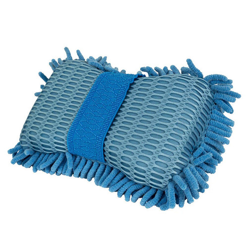 Chemical Guys Ultimate Two Sided Chenille Microfiber Wash Sponge - Blue Chemical Guys Ultimate Two Sided Chenille Microfiber Wash Sponge - Blue