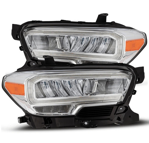 AlphaRex TRD Reflector Style LED Headlights Chrome 2023-2016 Toyota Tacoma (AHL-TT16-L-SA-LB) AlphaRex TRD Reflector Style LED Headlights Chrome 2023-2016 Toyota Tacoma (AHL-TT16-L-SA-LB)