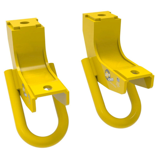 aFe Control Front Tow Hooks Yellow | 2022-2025 Toyota Tundra