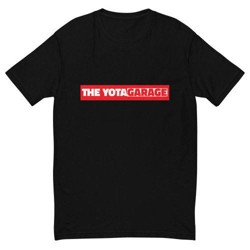 TheYotaGarage v.1 Black T-Shirt w/ Red & White Logo TheYotaGarage v.1 Black T-Shirt w/ Red & White Logo