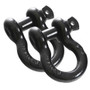 Overland Vehicle Systems Recovery Shackle 3/4" 4.75 Ton Black - Sold In Pairs | Universal