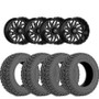 Rough Country 35X12.50R20 Tires & TIS Black Milled Wheels Package | 2022-2026 Toyota Tundra