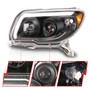 ANZO Projector Headlights Plank Style Black | 2006-2009 Toyota 4Runner