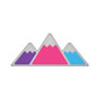 Tufskinz Tri-Color Badge - Domed Mountain Badge | 2016-2023 Toyota Tacoma