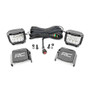 Rough Country 3 Inch Chrome Series LED Lights - Wide Angle Osram | Universal