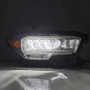 AlphaRex LUXX-Series LED Crystal Headlights - Chrome | 2016-2023 Toyota Tacoma