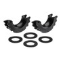Supreme Suspensions Universal Shackle Isolator Kit - Black | (UNVREVYG02BK)