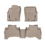 WeatherTech Front & Rear DigitalFit FloorLiner | Tan - 2010+ Toyota 4Runner