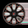 Fuel Assault Wheels Matte Black Red Milled D787 | 2022-2025 Toyota Tundra (Multiple Size Options)