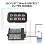 Cali Raised 8 Switch Accessory Control System w/ Blue Backlighting (CRAAM0015)