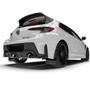 Rally Armor Black UR Mud Flaps w/White Logo | 2023+ Toyota GR Corolla