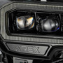 AlphaRex NOVA-Series LED Projector Headlights Alpha-Black | 2016-2023 Toyota Tacoma (880705)