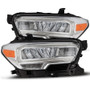 AlphaRex TRD Reflector Style LED Headlights Chrome 2023-2016 Toyota Tacoma (AHL-TT16-L-SA-LB)